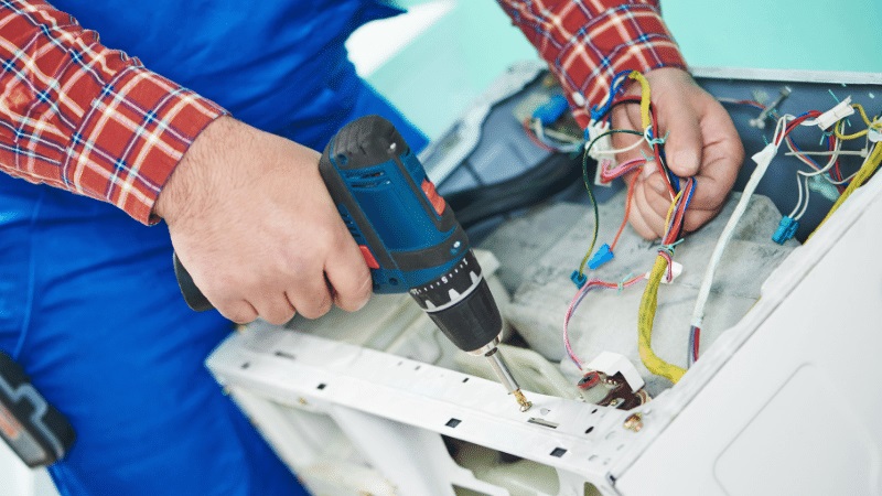 Kula Amana Amana çamaşır makinesi kart tamiri – Su almama arızası orijinal parça ile giderildi. - Teknik servis örneği
